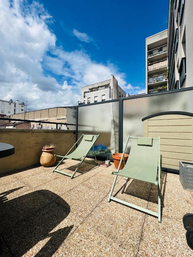 Bel Appartement Avec Terrasse Pantin Exterior photo